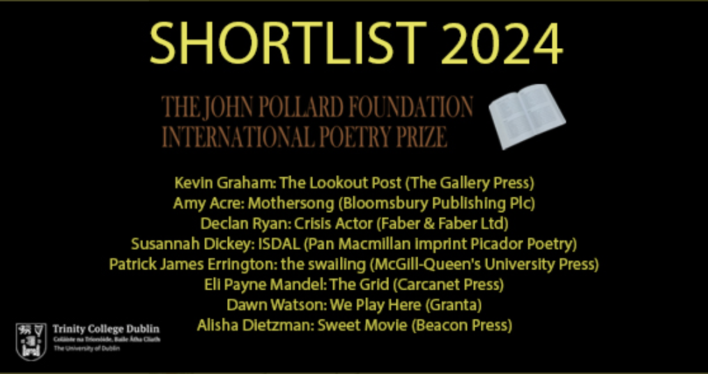 Pollard Foundation International Poetry Prize 2024 Shortlist